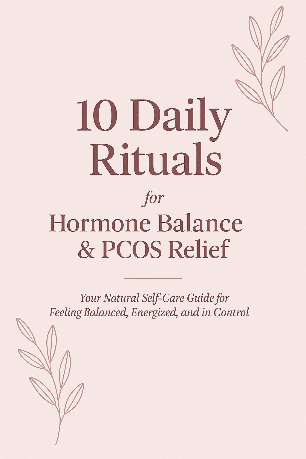 10 Daily Rituals for Hormone Balance & PCOS Relief